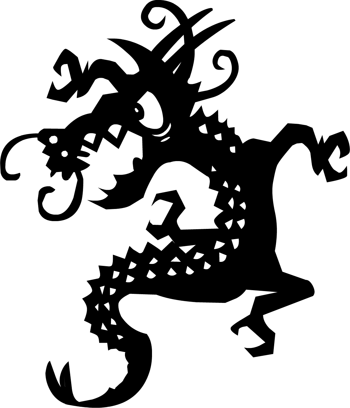 Black Tattoo Dragon Png Images Transparent PNG Image