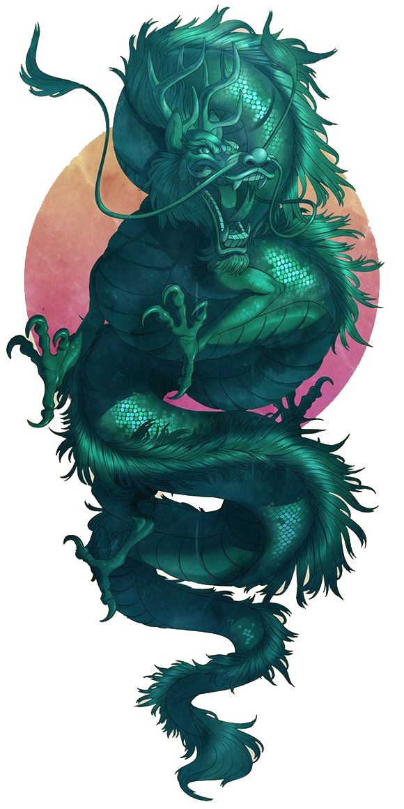 Pattern Jade Green Illustration Dragon Free HQ Image Transparent PNG Image