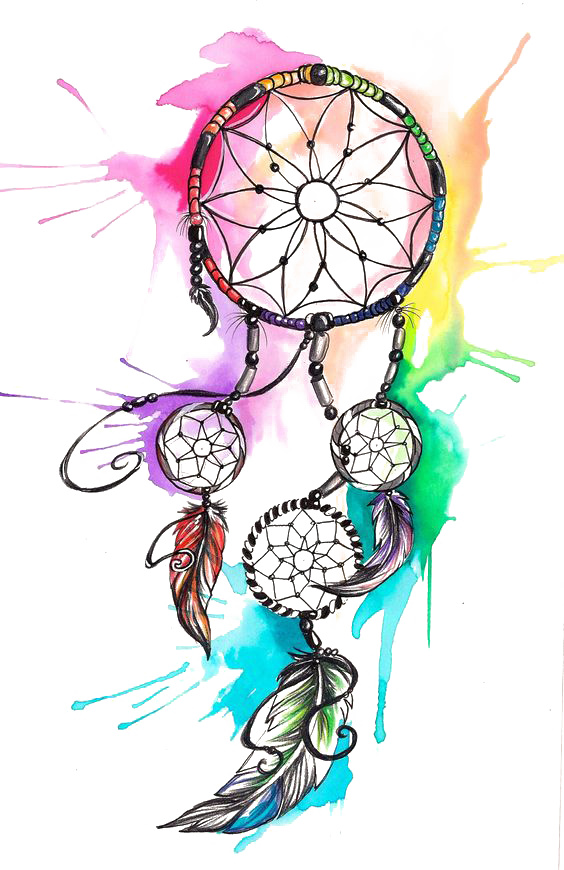 Watercolor Tattoo Dreamcatcher Free Transparent Image HQ Transparent PNG Image