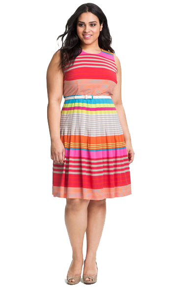 Striped Dress File Transparent PNG Image