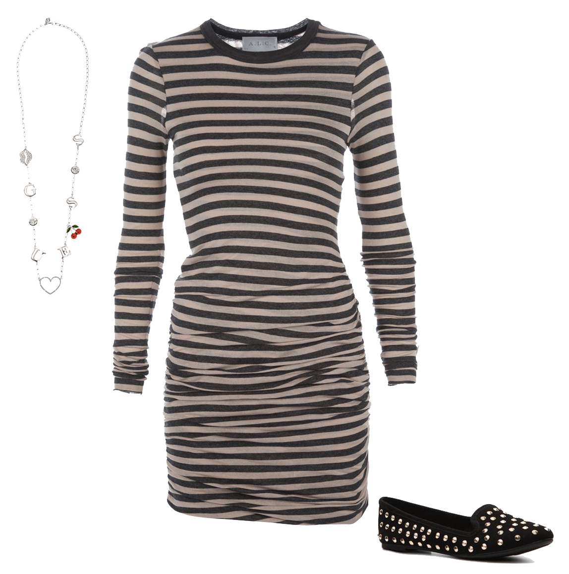 Striped Dress Image Transparent PNG Image