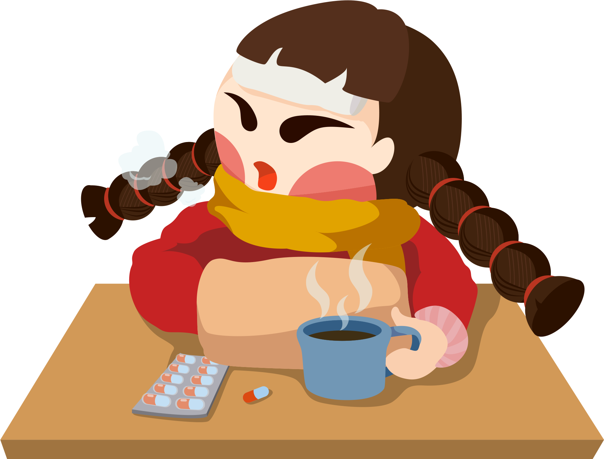 Girl Vector Drinking Young Free PNG HQ Transparent PNG Image