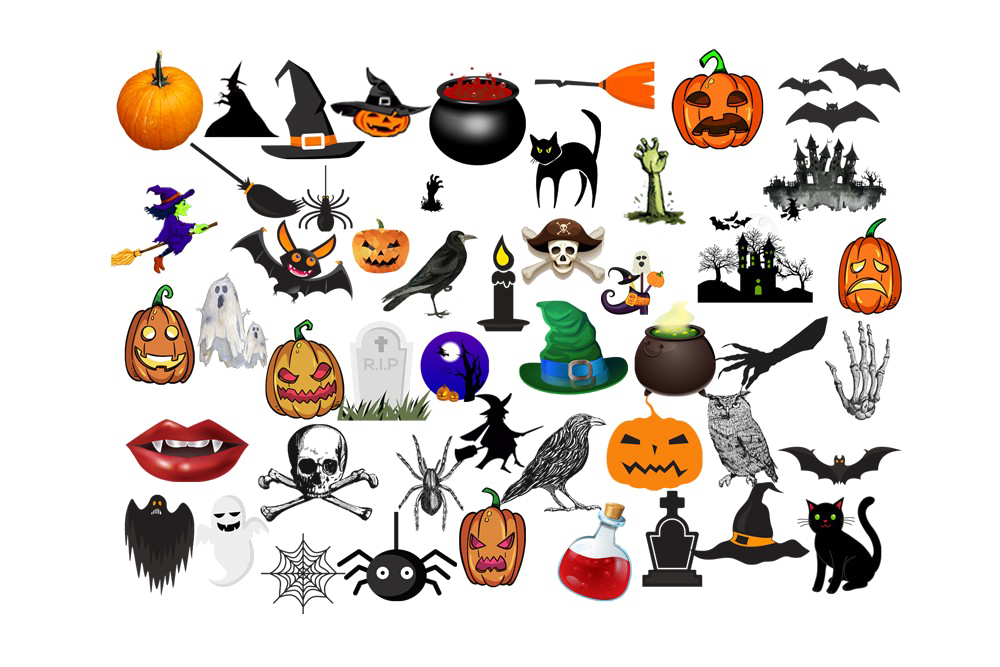 Halloween Elements PNG Free Photo Transparent PNG Image