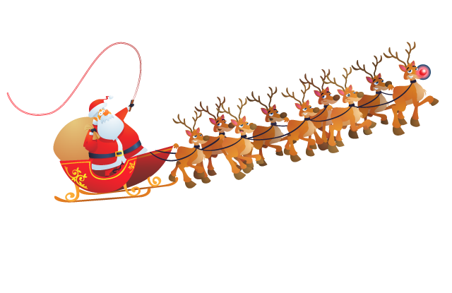 Santa Sleigh Picture PNG Free Photo Transparent PNG Image