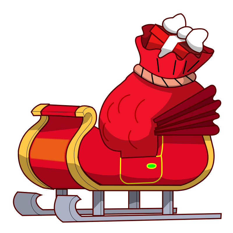 Santa Sleigh Image HD Image Free PNG Transparent PNG Image