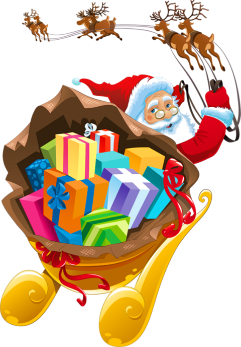 Santa Sleigh PNG Download Free Transparent PNG Image