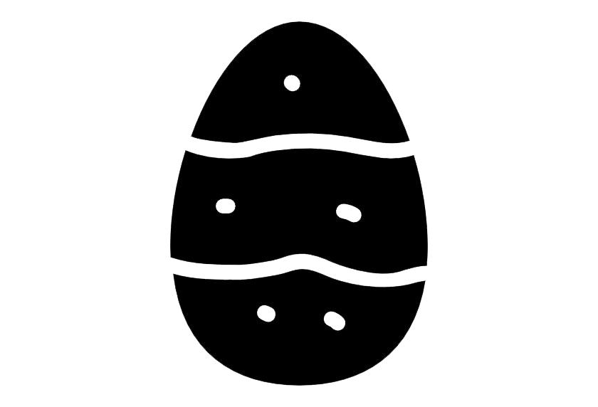 Easter Black Egg Picture Free Clipart HQ Transparent PNG Image