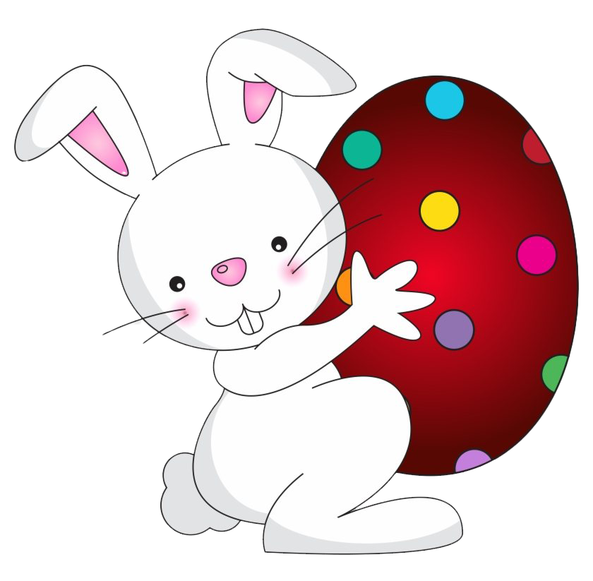 Cute Easter Bunny HD Image Free Transparent PNG Image