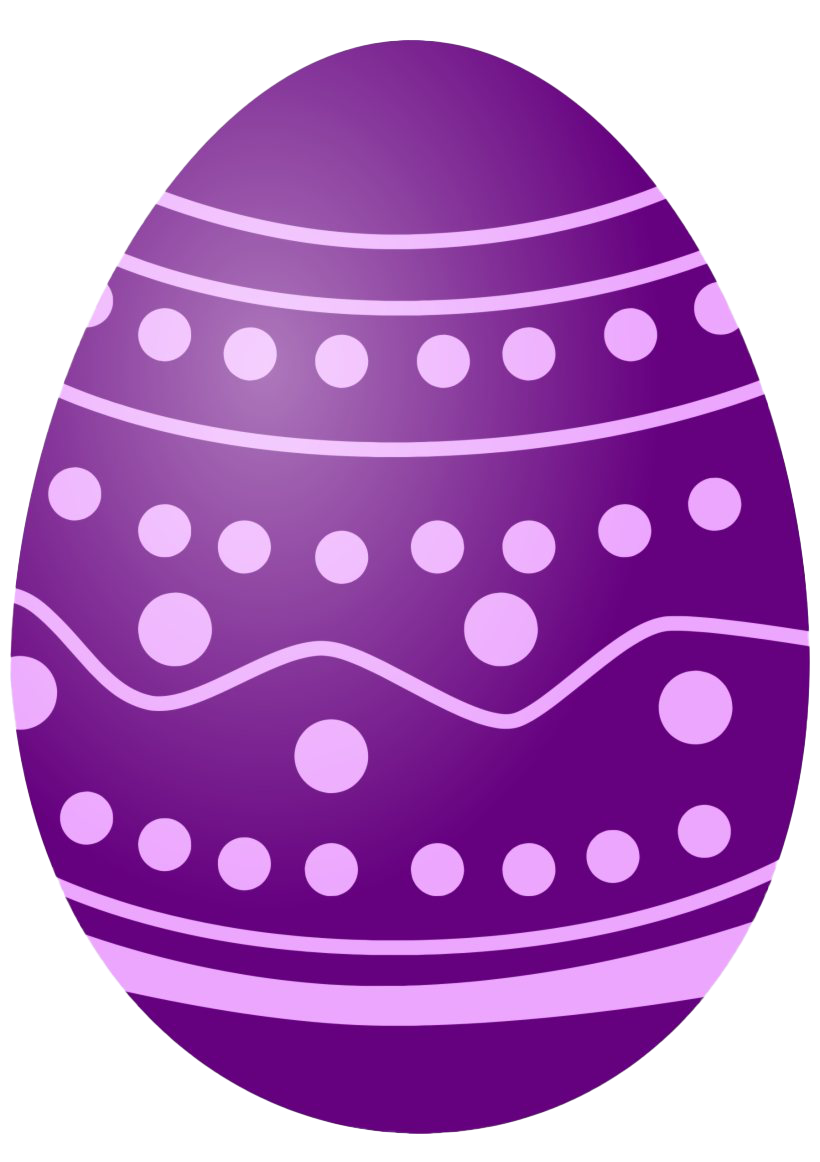 Decorative Purple Easter Egg Download HQ Transparent PNG Image