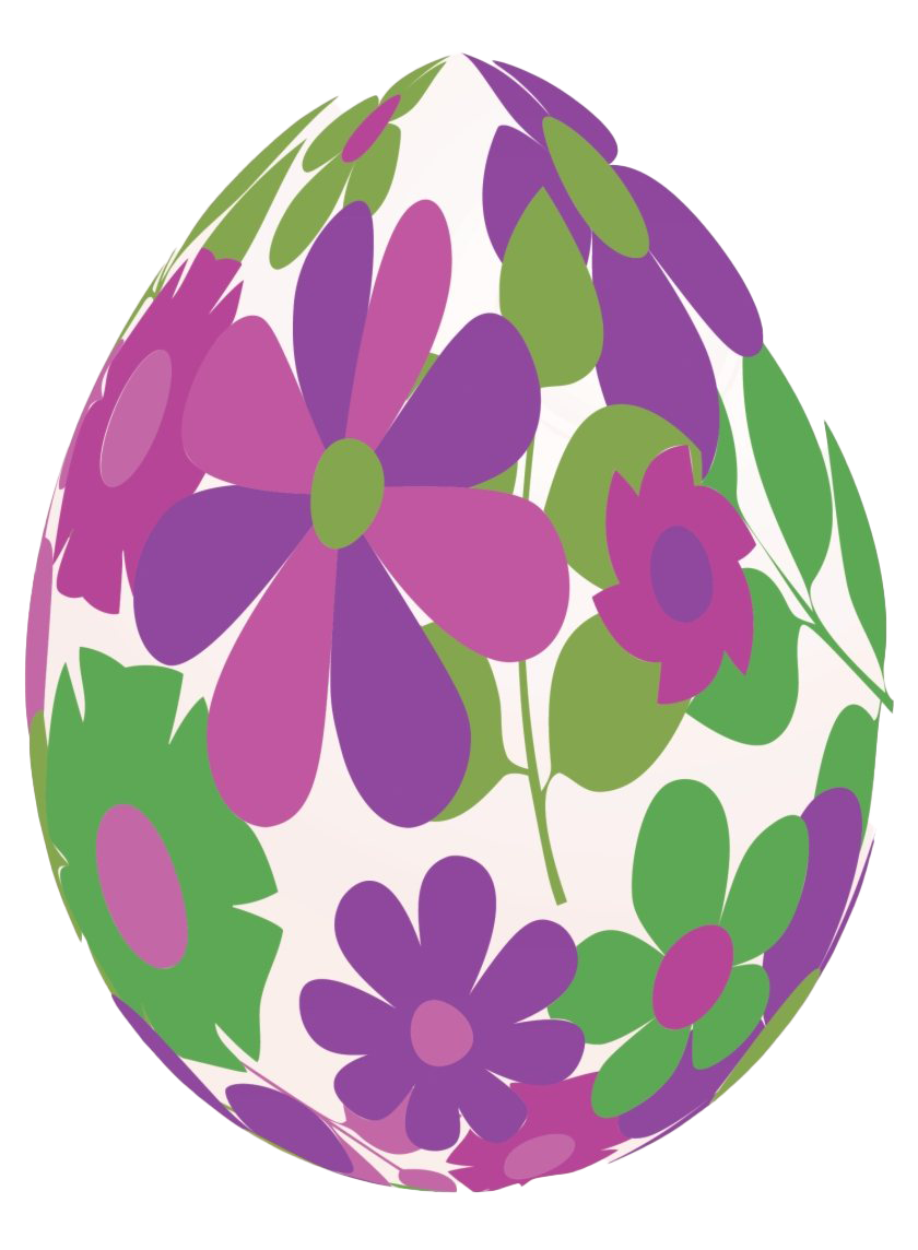 Decorative Purple Pic Easter Egg Transparent PNG Image