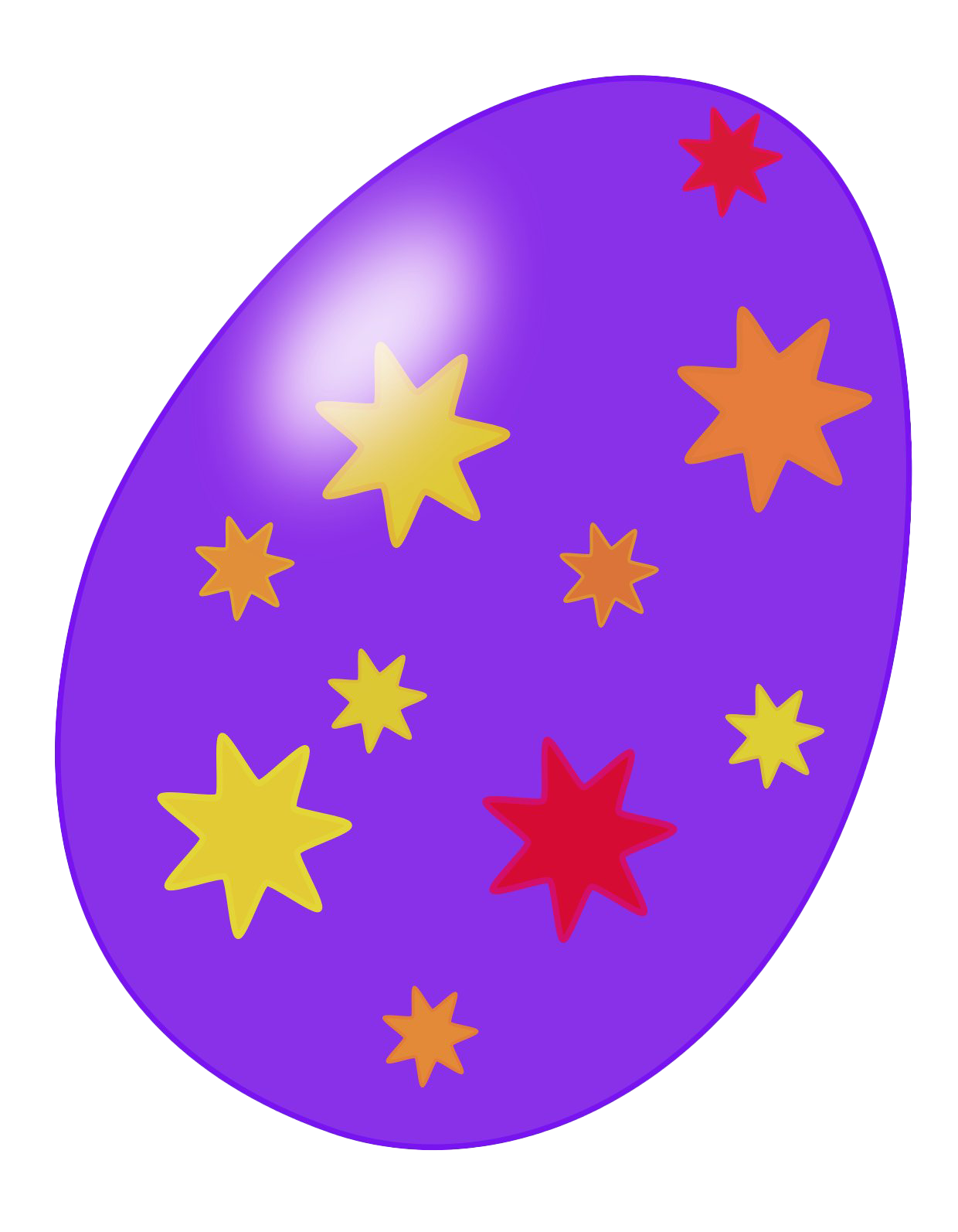 Decorative Purple Easter Egg Picture Transparent PNG Image