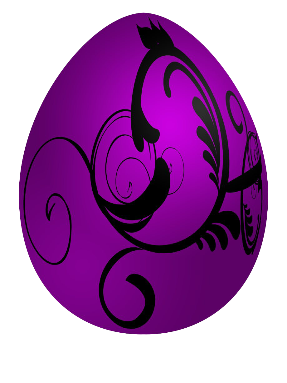 Decorative Purple Easter Egg Free HQ Image Transparent PNG Image