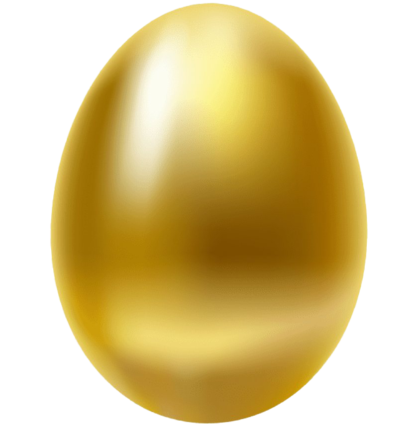 Golden Pic Easter Egg PNG Download Free Transparent PNG Image