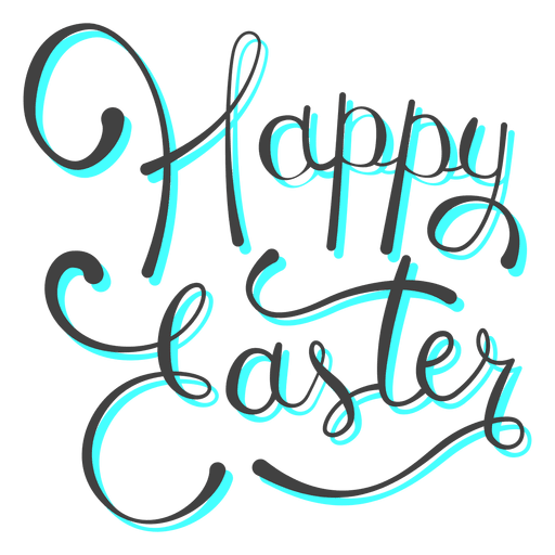 Logo Picture Easter Word Happy Transparent PNG Image