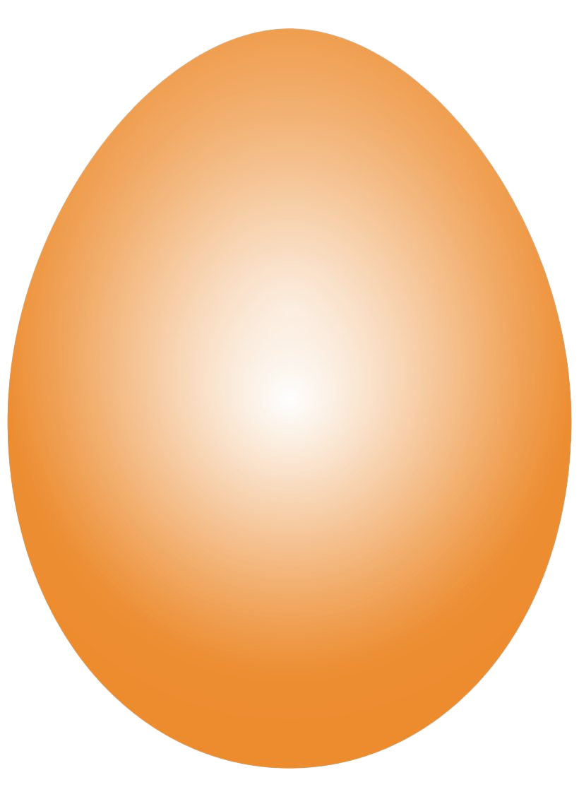 Orange Egg Easter Free Clipart HQ Transparent PNG Image