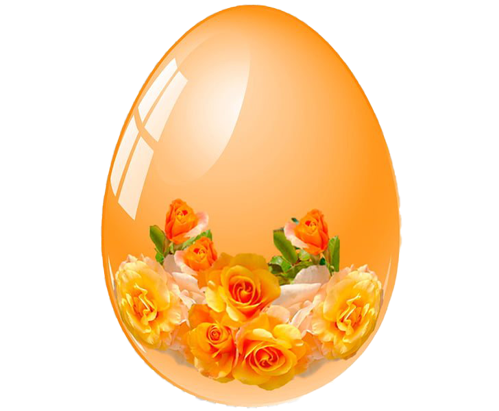 Orange Egg Easter HD Image Free Transparent PNG Image