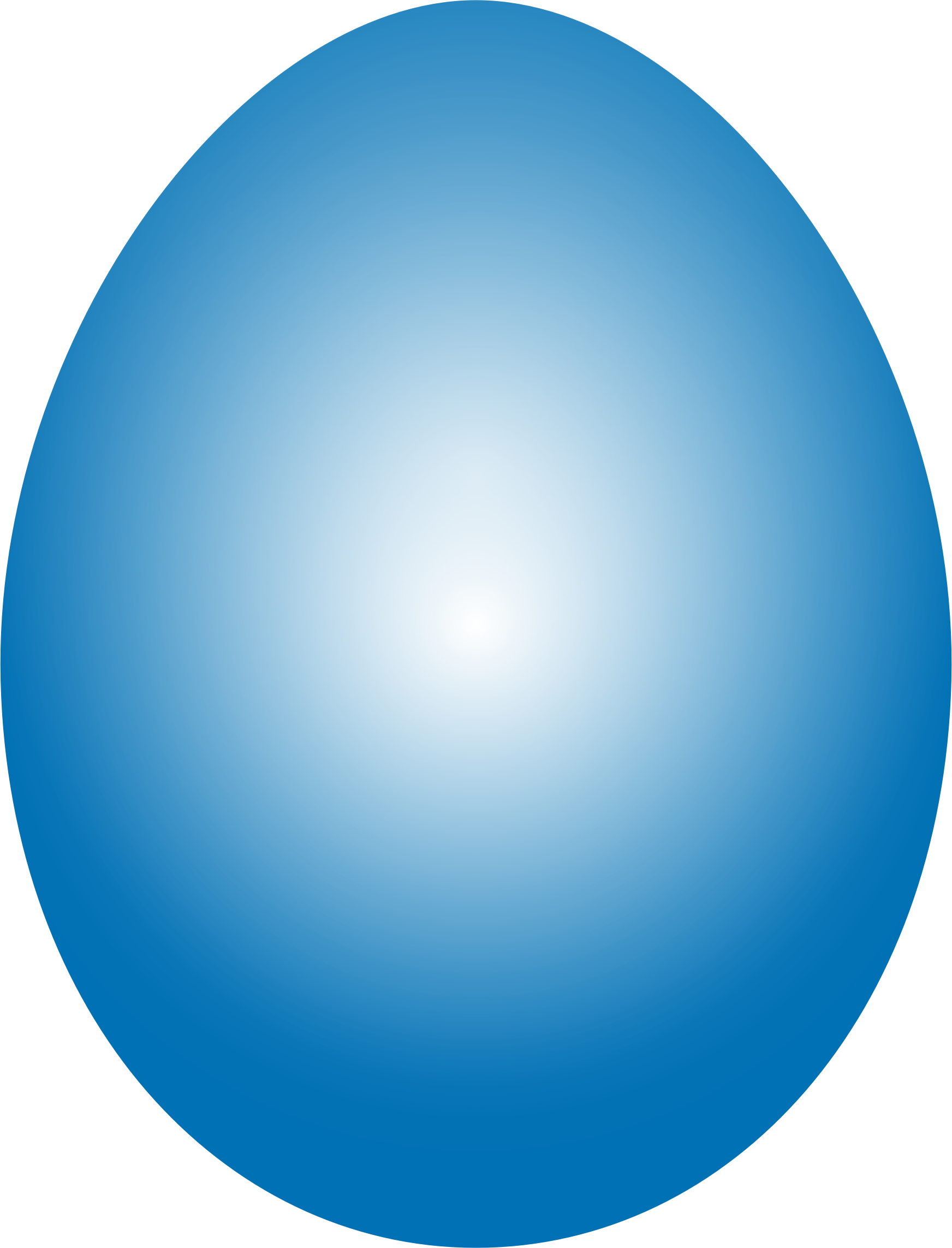 Blue Plain Easter Egg Photos Transparent PNG Image