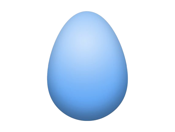 Blue Plain Easter Egg Download HQ Transparent PNG Image