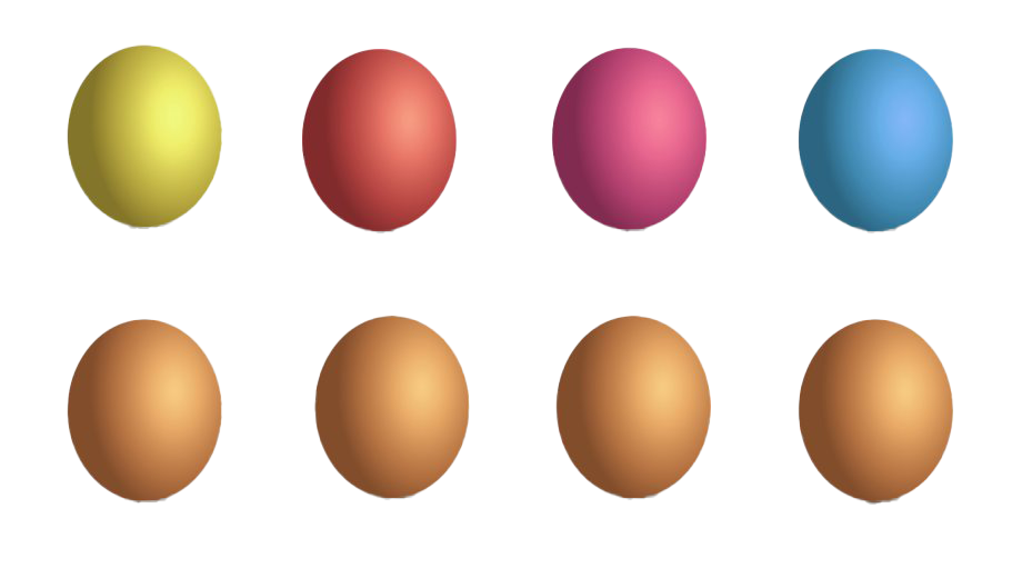 Plain Easter Egg Colorful Free Transparent Image HQ Transparent PNG Image