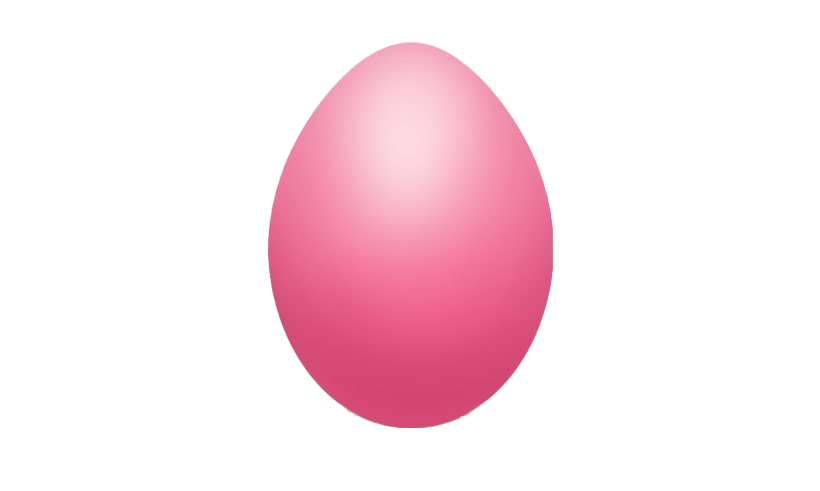 Pink Plain Easter Egg Free Clipart HD Transparent PNG Image