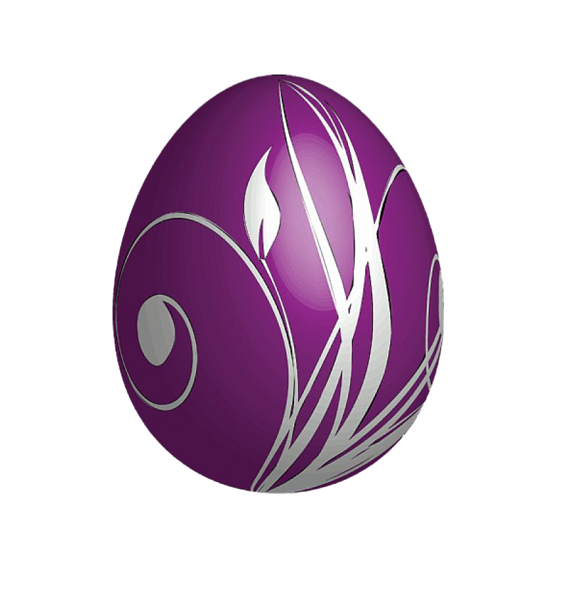 Purple Egg Easter Free Clipart HQ Transparent PNG Image