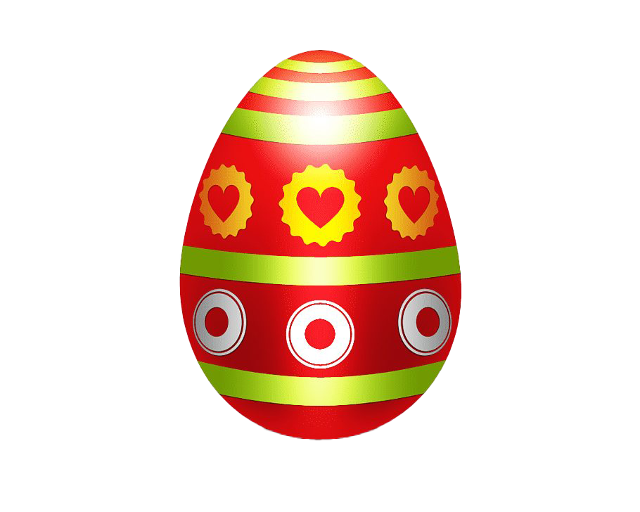 Egg Easter Red Free Clipart HD Transparent PNG Image