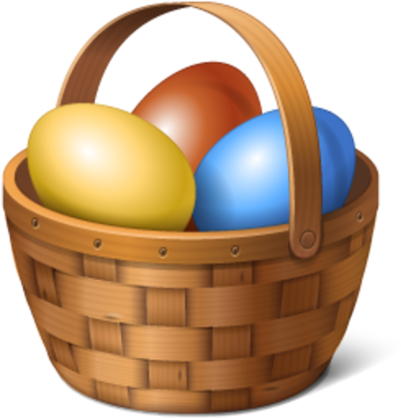 Basket Egg Vector Easter PNG Download Free Transparent PNG Image