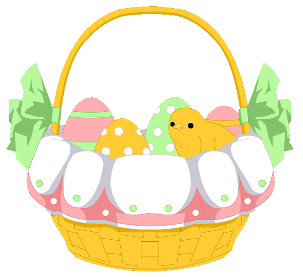 Basket Egg Vector Easter Download HQ Transparent PNG Image