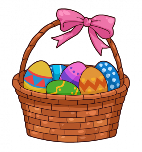 Basket Egg Vector Easter Pic Transparent PNG Image