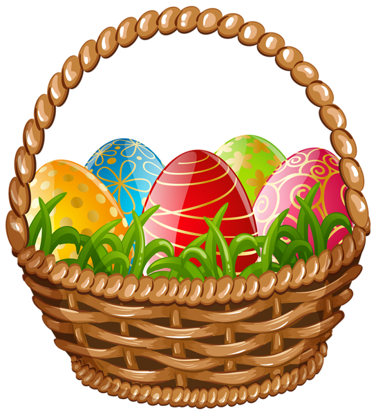 Basket Egg Vector Easter PNG Image High Quality Transparent PNG Image