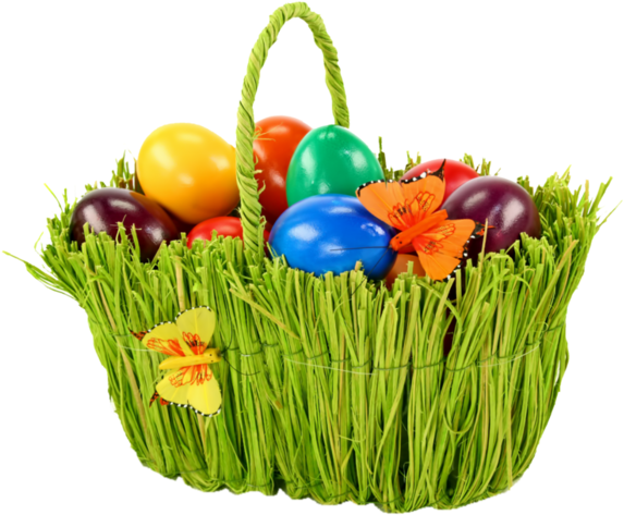 Basket Egg Easter PNG Image High Quality Transparent PNG Image