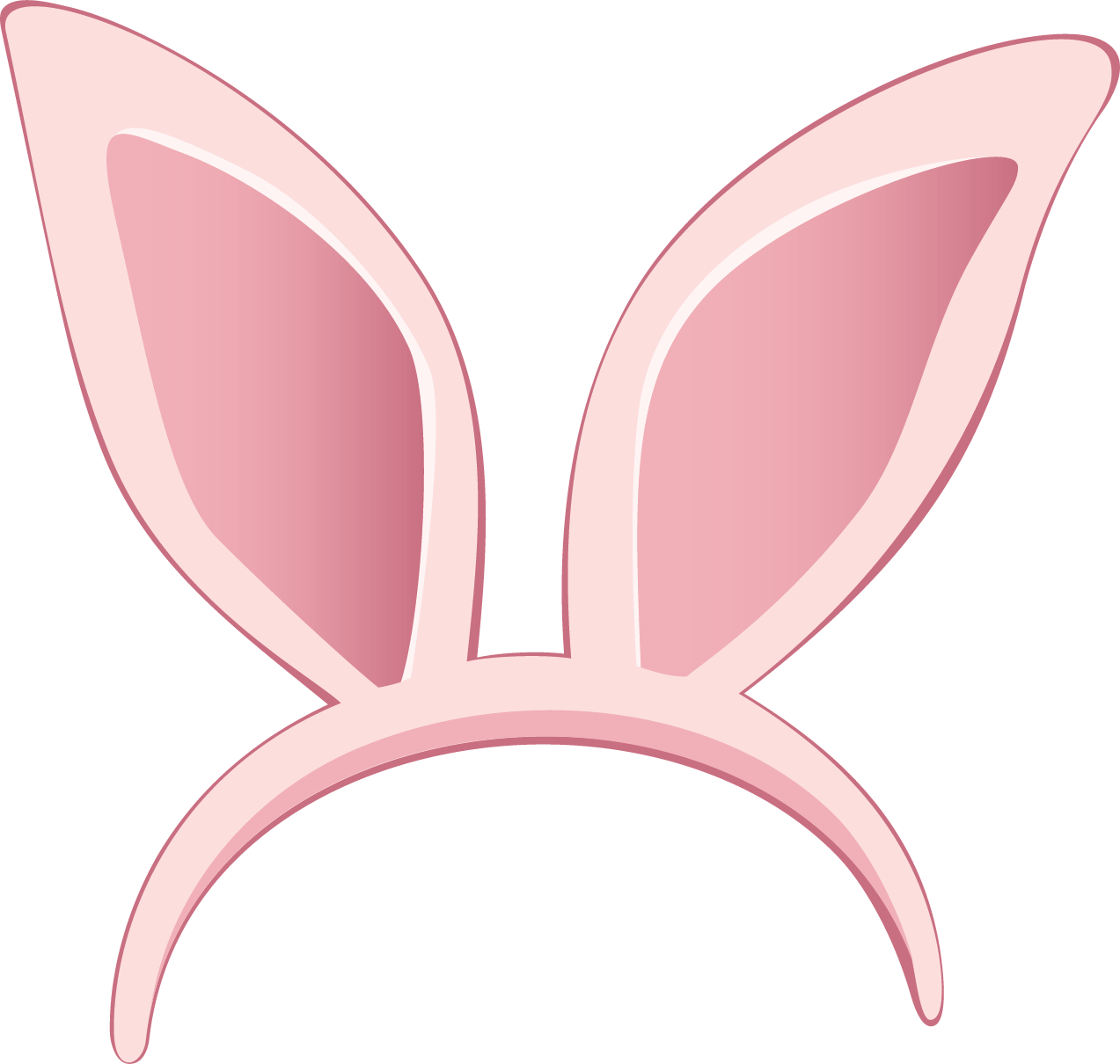 Easter Bunny Ears Clipart Transparent PNG Image