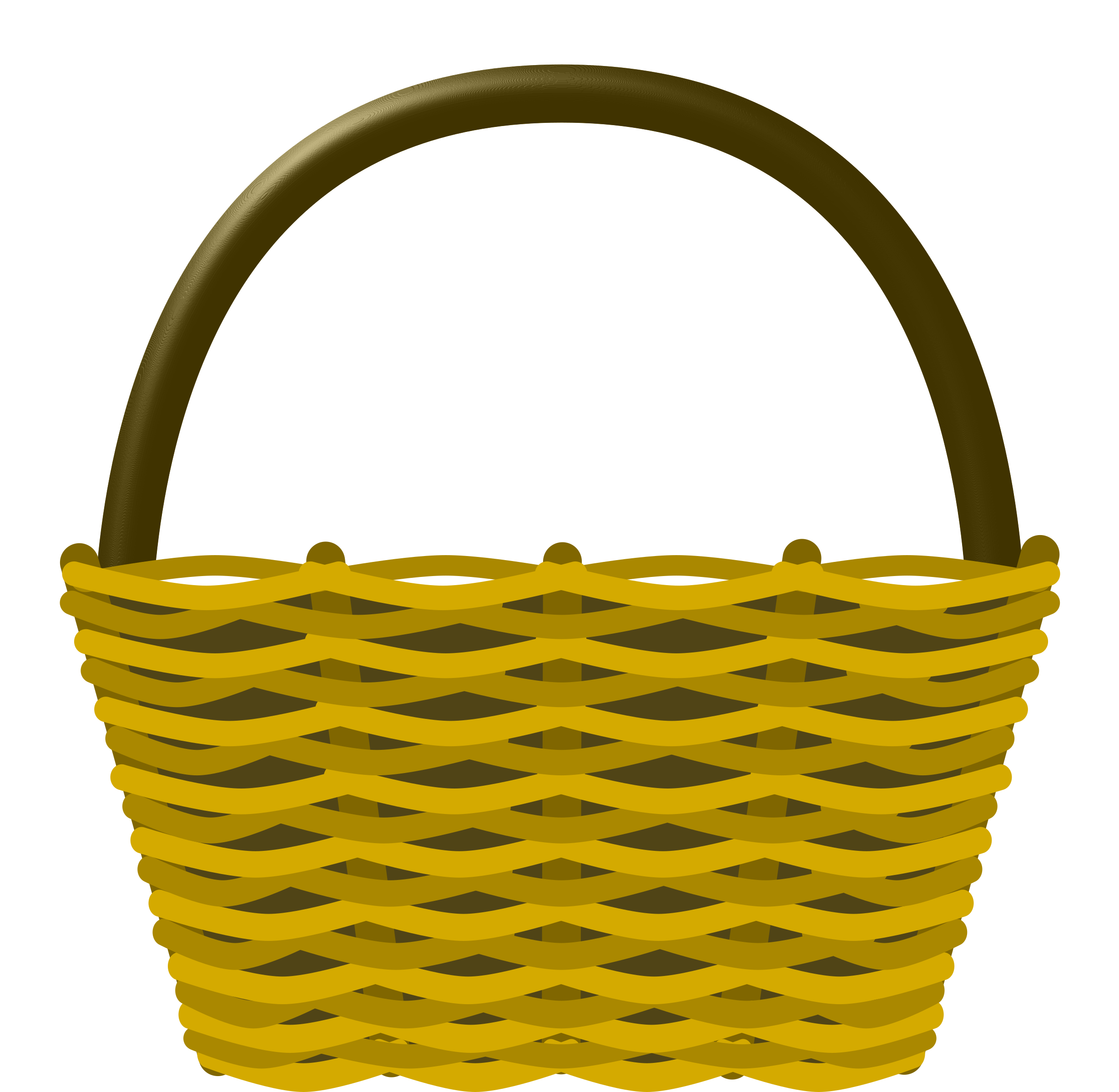 Empty Easter Basket Transparent Image Transparent PNG Image