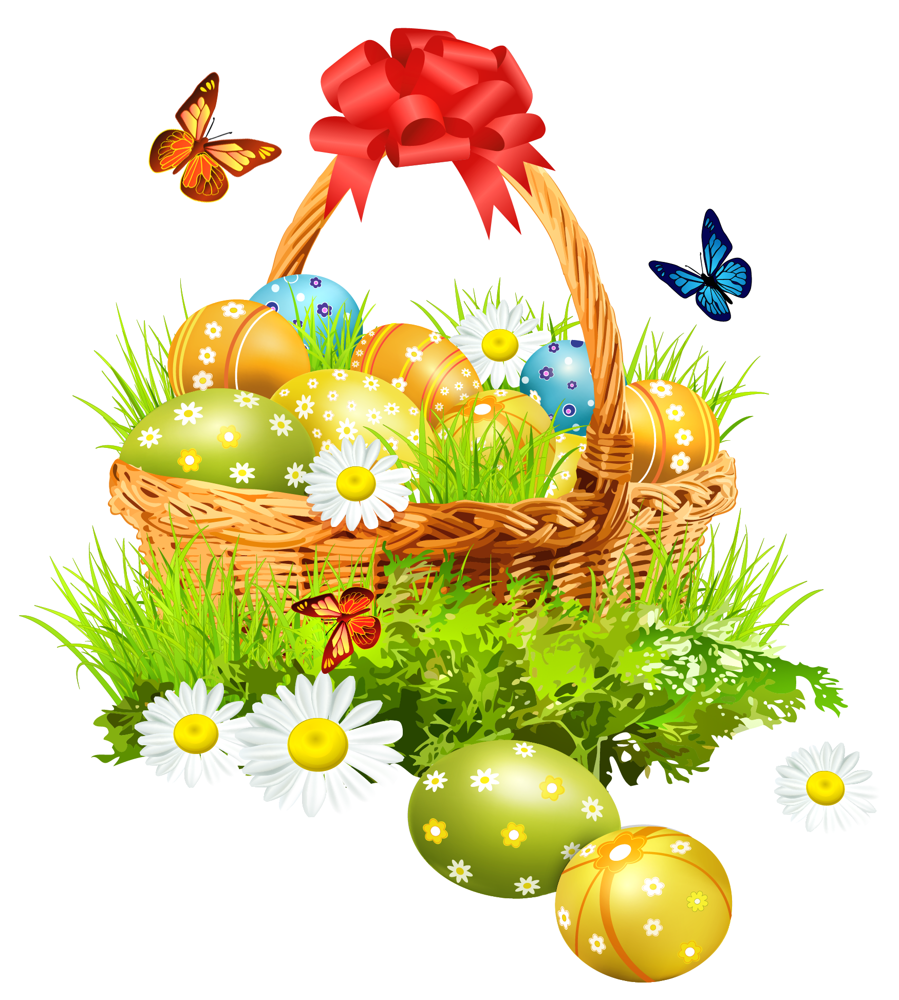 Easter Basket Image Transparent PNG Image