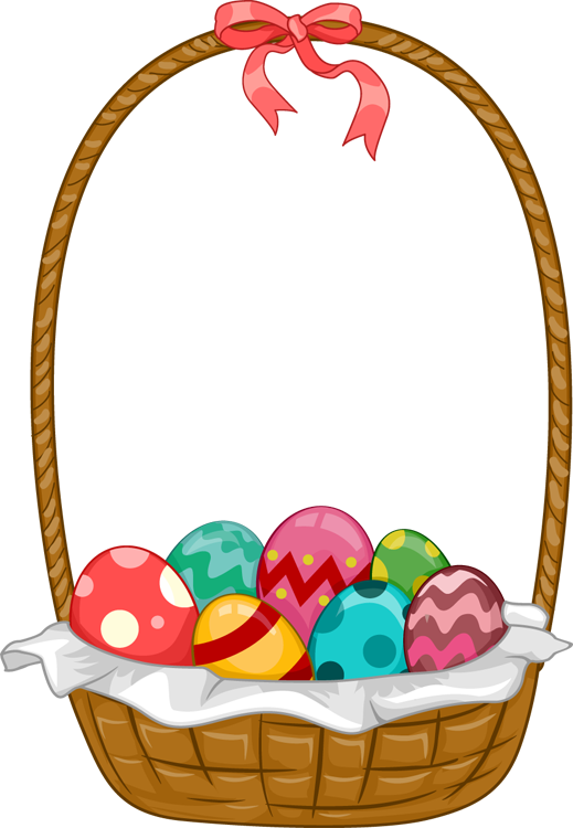 Easter Basket Bunny Png Image Transparent PNG Image