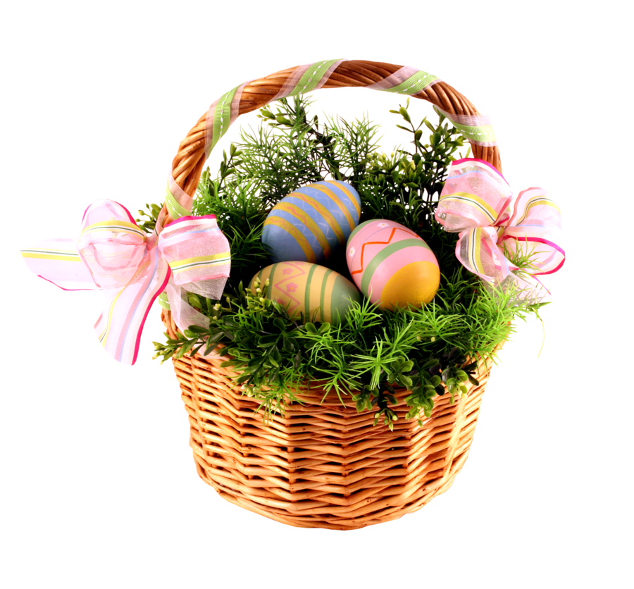 Easter Basket Bunny Free Download Png Transparent PNG Image