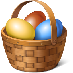 Easter Basket Bunny Picture Transparent PNG Image