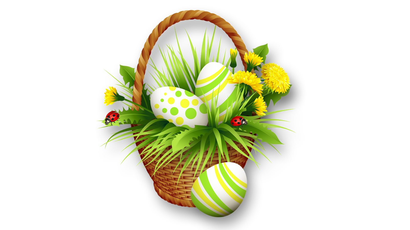 Easter Basket Bunny Png Clipart Transparent PNG Image