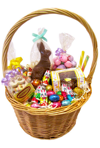 Easter Basket Bunny Png File Transparent PNG Image