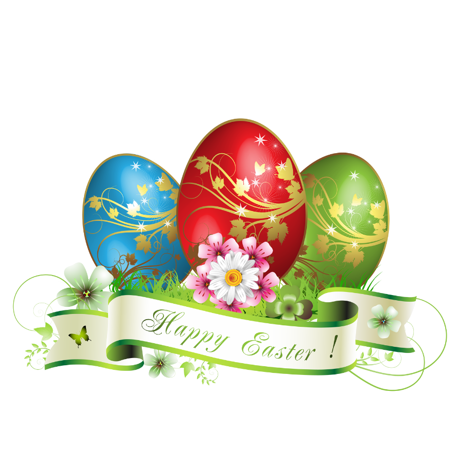 Postcard Eggs Greeting Decoration Easter Bunny Card Transparent PNG Image