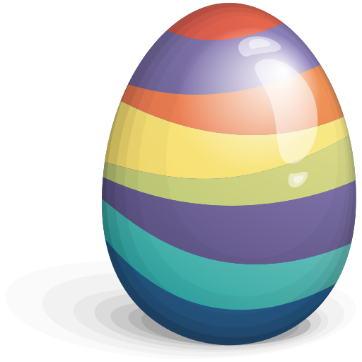 Beautiful Easter Eggs Transparent PNG Image