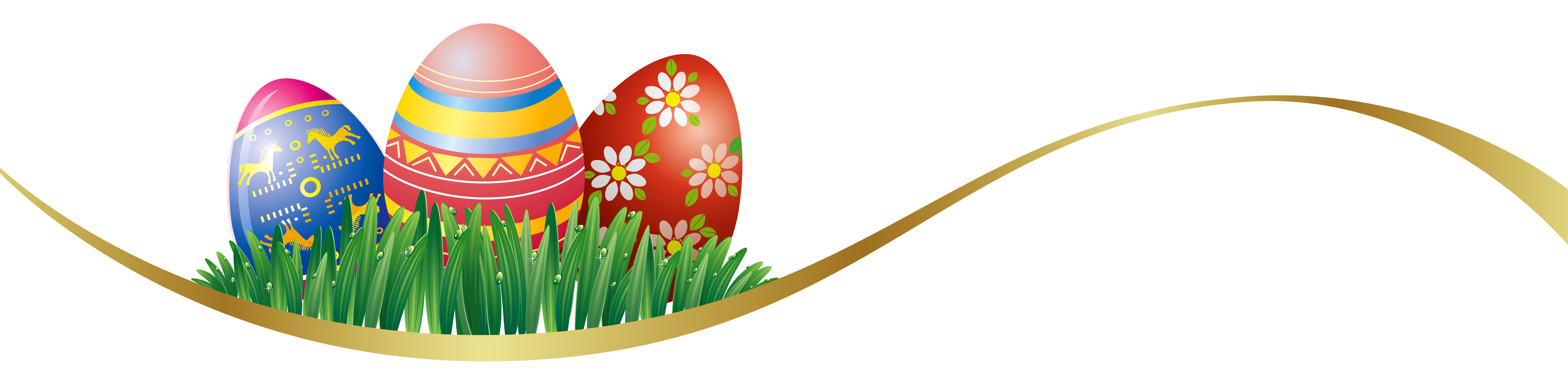 Picture Coffee Deco Gift With Easter Eggs Transparent PNG Image