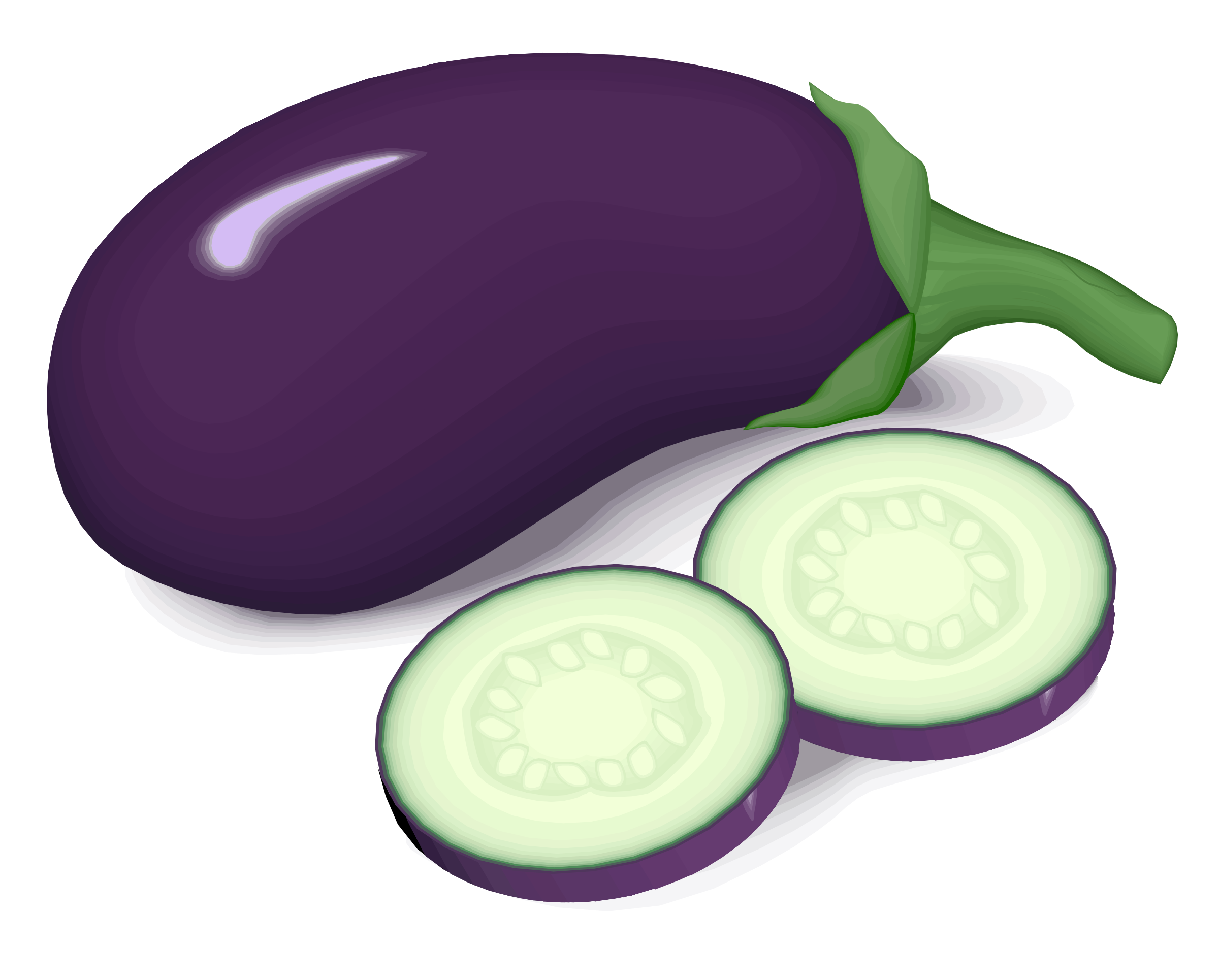 Purple Vector Eggplant Download HD Transparent PNG Image