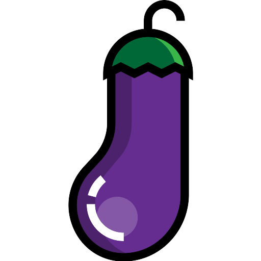 Vector Eggplant Free Clipart HQ Transparent PNG Image