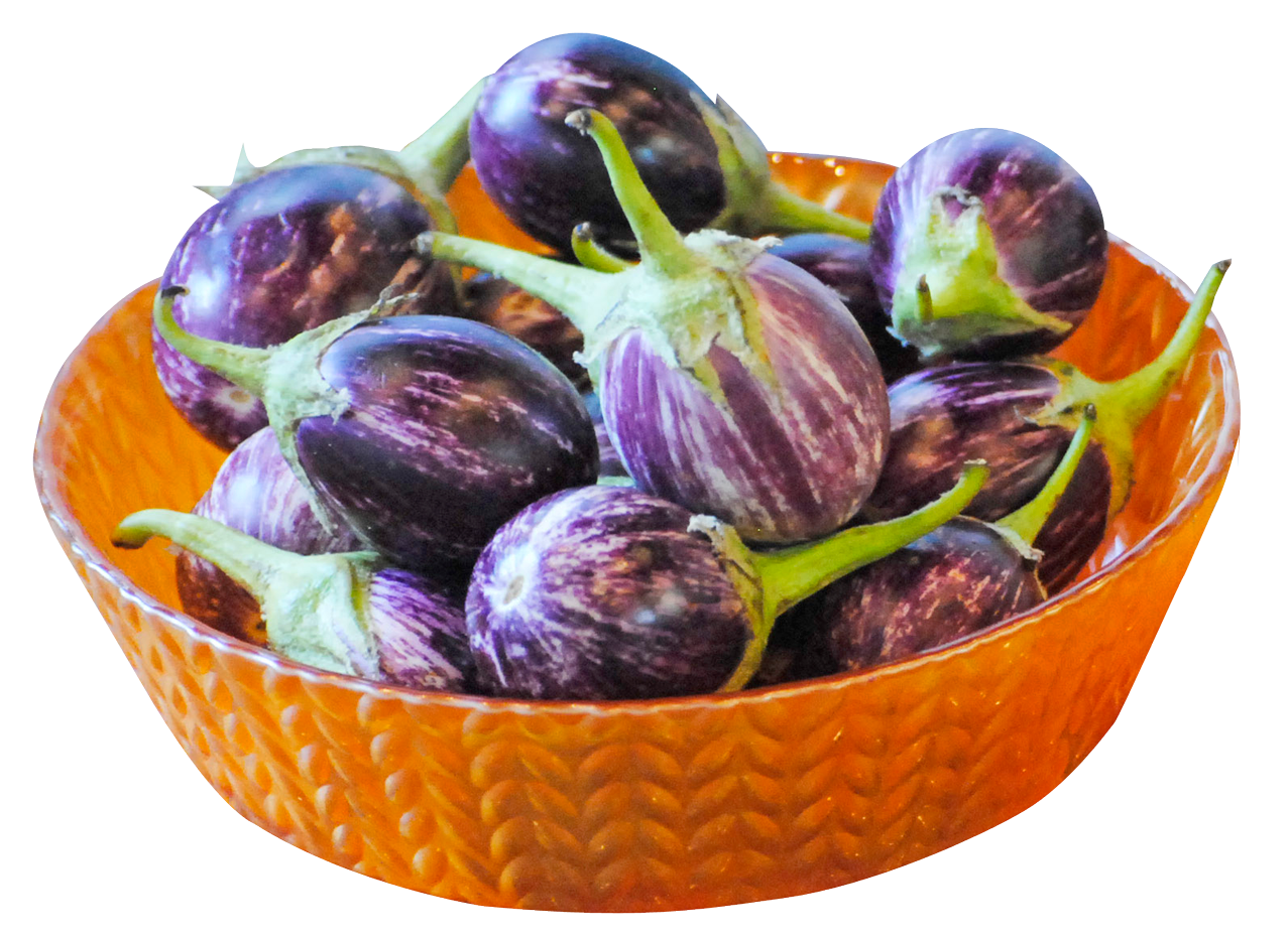 Photos Brinjal Bunch Free Download Image Transparent PNG Image