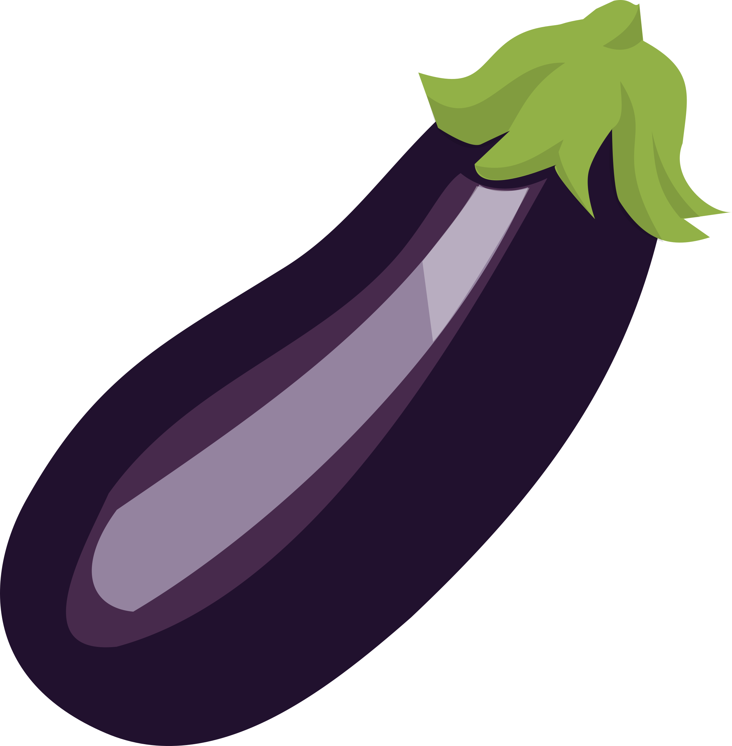 Single Brinjal Eggplant PNG File HD Transparent PNG Image