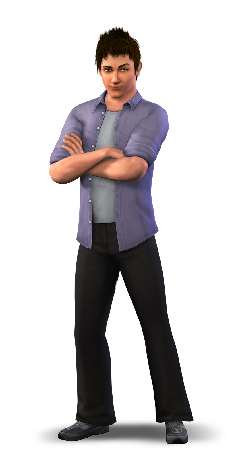 Sims Standing Life University Late Night Shoulder Transparent PNG Image