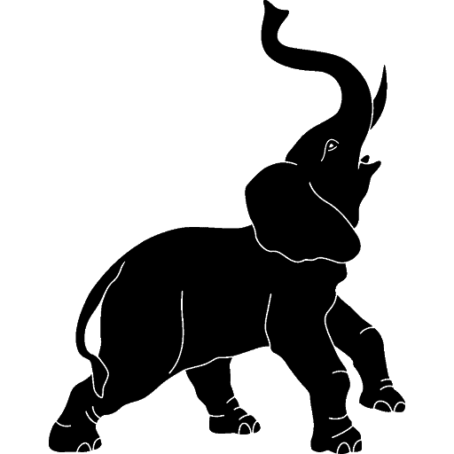 Vector Elephant African Download HD Transparent PNG Image