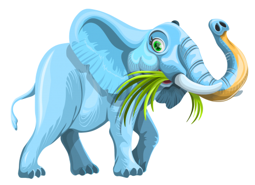 Vector Elephant Download HQ Transparent PNG Image