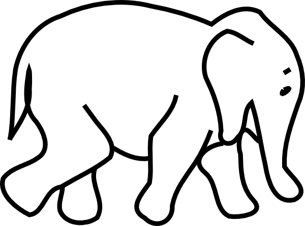 White Elephant Transparent PNG Image